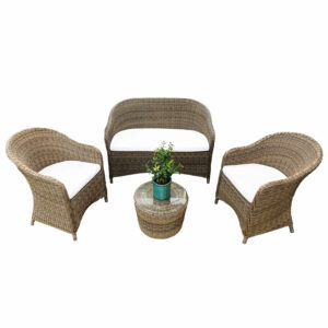 Salotto da giardino in Wicker midollino tuttotondo