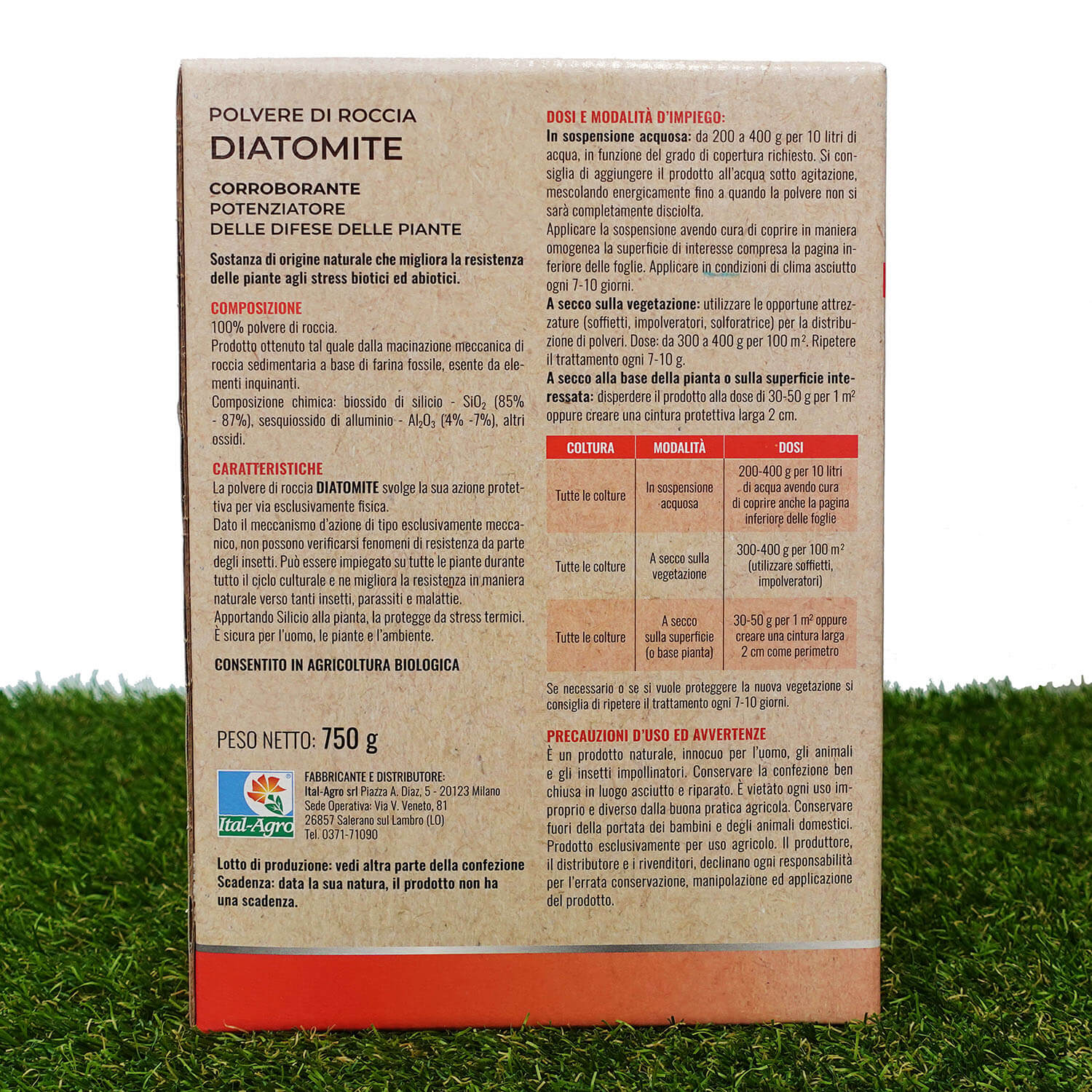 Polvere di roccia diatomite - Vital Bio - immagine 2